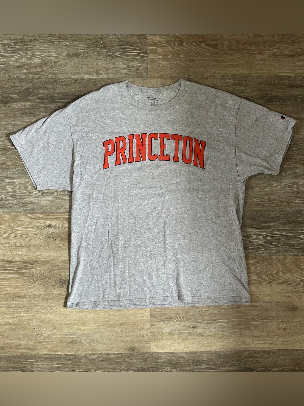 Men’s Princeton Heather Gray champion T-shirt, size XL